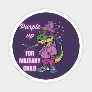 purple up for military kids Magnet